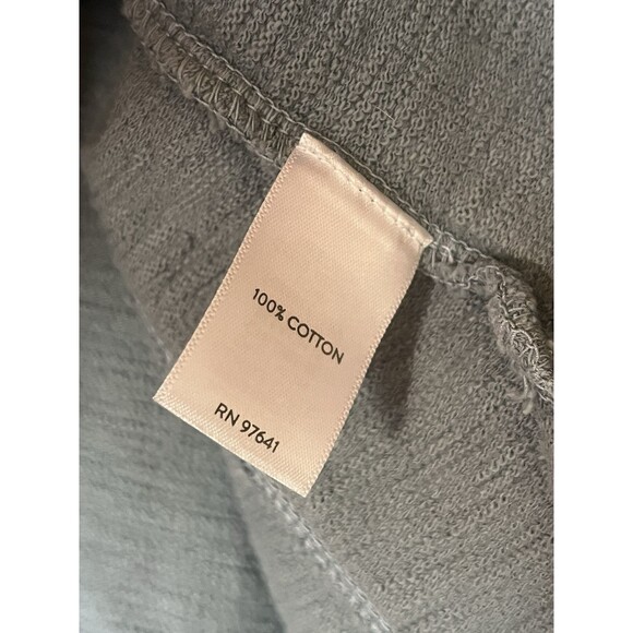 J‎ Jill Fit Relaxed Fit Cotton Gray Blue Pullover Long Sleeve Lounge Top Women S - Picture 4 of 8